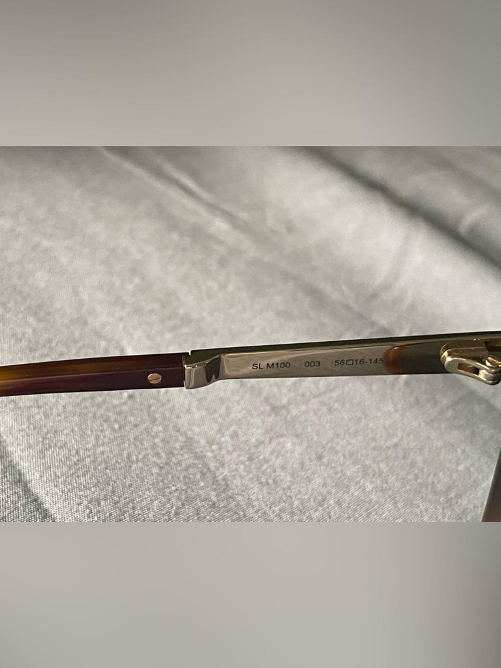 Rare Yves Saint Laurent Tortoiseshell Sunglasses Havana/Green (003) Lenses - Picture 6 of 7